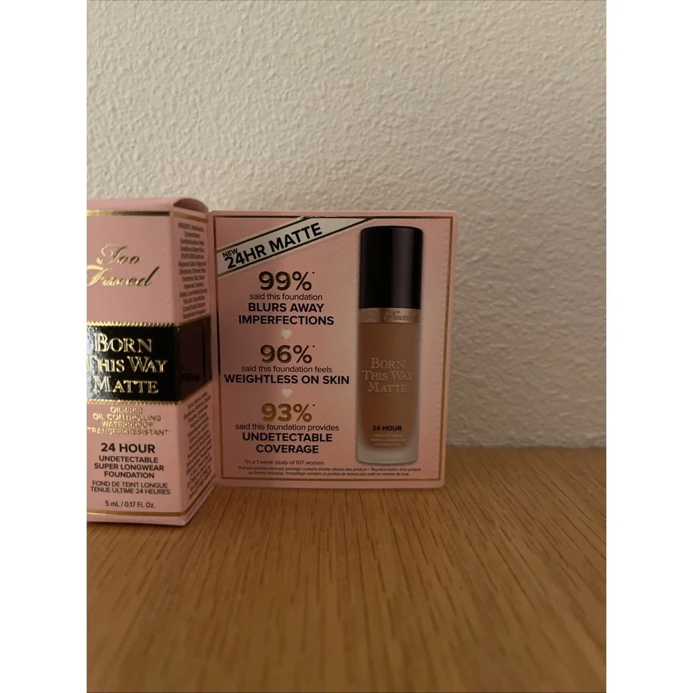 Too Faced Born This Way Matte 24 Hour Foundation Warm Sand 5 ML 2 Pack